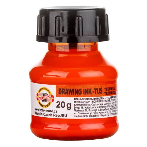 TUŠ KOH-I-NOOR - oranžová - 20g   141724