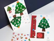 Adventní kalendář papírový - stromeček (2)