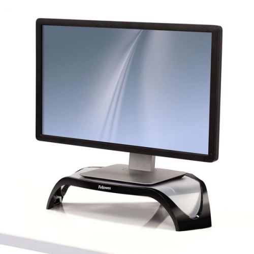 Podstavec Smart Suites pod monitor, nastavitelná výška, černo-stříbrný, plast, 10 kg nosno