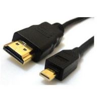 Video kabel micro HDMI samec, HDMI samec, HDMI 1.4 - High Speed with Ethernet, 1m, černá (3)