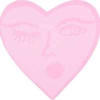 Samolepicí bloček HEART  - 7x7cm, 50l                 vtK22-298-6 (1)