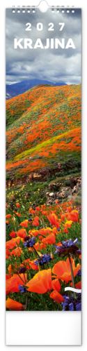 Kalendář nástěnný - Krajina 2027 - 12 x 48 cm   PGN-36839-L