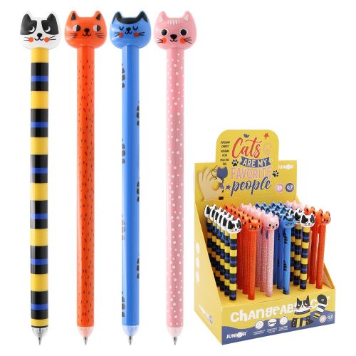 Pero gelové Black cat - 0,7 mm - modré    250013