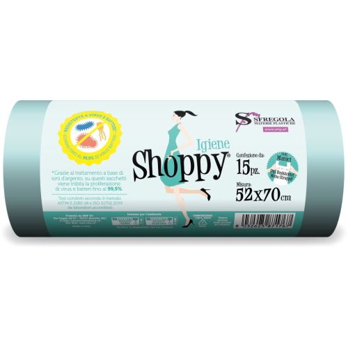 Odpadkové pytle  SMP Shoppy - Hygienické - 30l - 52x70cm - 15ks   SH13 (1)