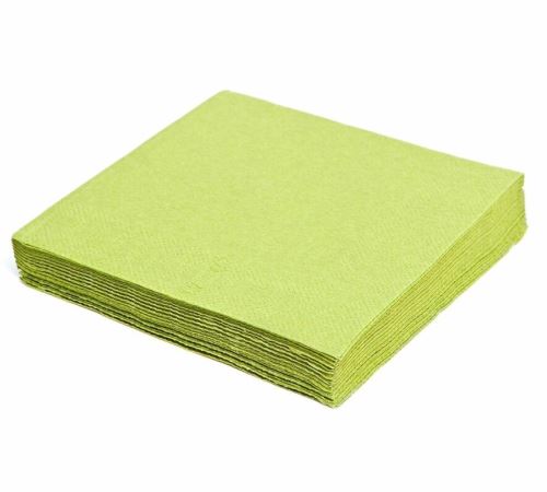 Ubrousky 33x33cm, žlutozelené (100ks/12bl) 1vrst. GASTRO 70517