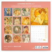 Kalendář poznámkový - Alfons Mucha 2027 - 30 x 30 cm   PGP-36322-V (14)