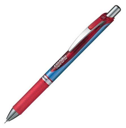 Pero gelové Pentel EnerGel BLN75-B červené   0,5mm
