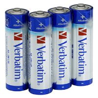 Baterie alkalická AA, Verbatim, 4-pack (4)