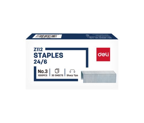 Kancelářské spojovače 24/6 DELI EZ112  C222117