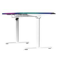 Herní stůl ULTRADESK QUEST - 140x70cm, 72-120cm, bílá-černá (29)