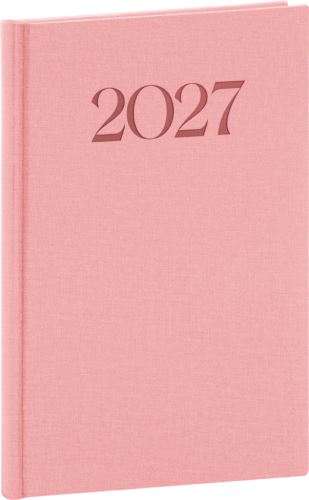 Diář týdenní - Biella 2027 - růžový - 15 x 21 cm   PGD-TA5BI-7032