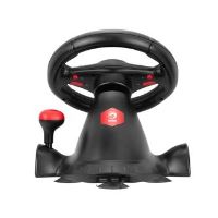 Volant Marvo GT-903 - s pedály, řadící pákou, 16tl., USB, černý (7)