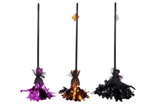 Karneval - Koště  barevné 90 cm   W026105