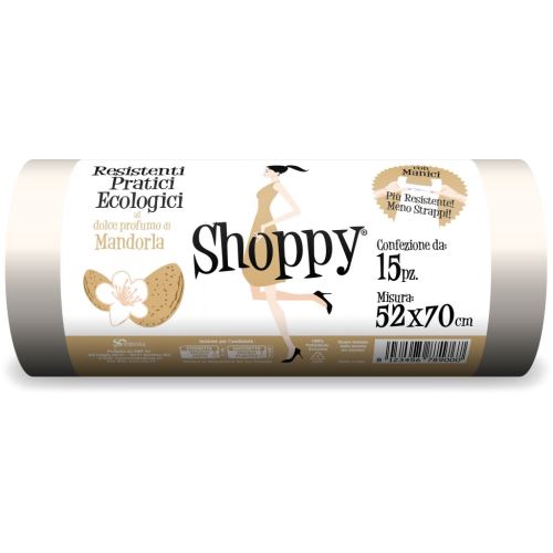 Odpadkové pytle  SMP Shoppy - Mandle - 30l - 52x70cm - 15ks   SH06
