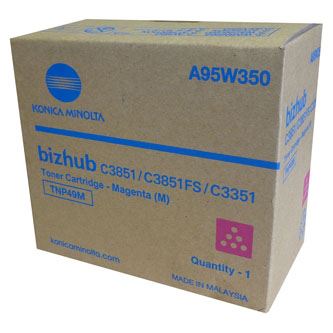 Konica Minolta originální toner A95W350, TNP-49M, magenta, 12000str.