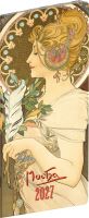 Diář kapesní Alfons Mucha 2027 - plánovací - měsíční - 8x18cm   PGD-MESPL-37791