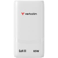 Nabíječka do sítě Verbatim Fold 'n' Go, GaN 2 USB-C PD 3.0, bílá, 65W (3)