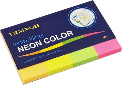 Samolepící bloček neon  50x20mm  4x50 listů