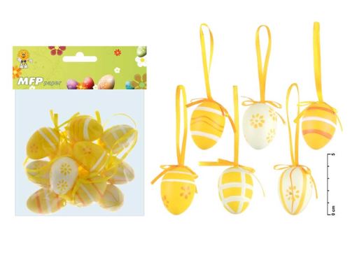 Vajíčka plast 4cm/12ks       2221186