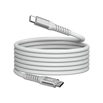 USB kabel Verbatim - USB C samec - USB C samec, 60W, 1.2m, magnetický, šedý, box, 31850
