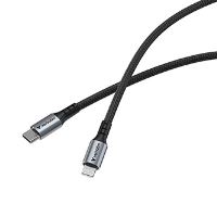 USB kabel Verbatim - USB C samec - USB lightning samec, 60W, 1.2m, černý, box, 31844 (1)