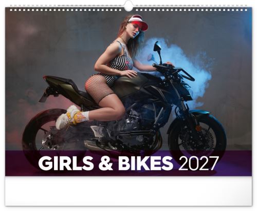 Kalendář nástěnný - Girls & Bikes 2027 - 48 x 33 cm   PGN-36385-L