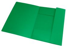 Mapa odkládací prešpán s gumičkou A4 OXFORD, zelená, 390g, 3 klopy    	60079395 (1)
