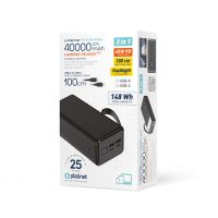 Powerbanka Platinet - 40000mAh, 65W, 2xUSB-C, 2xUSB-A, kabel USB-C(1m)   PMPB4065 (4)