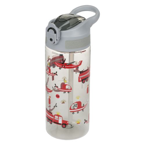Láhev tritanová BAAGL na pití s brčkem - Záchranáři, 500 ml   A-35416