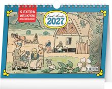 Kalendář stolní - Josef Lada s extra velkým kalendáriem 2027 - 30 x 21 cm   PGS-36932