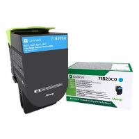 Toner Lexmark originální 71B20C0, cyan, 2300str. (1)