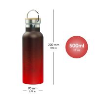 Termoláhev BAAGL - Gradient - s bambusovým víčkem - 500 ml - červeno-černá   A-34461 (3)
