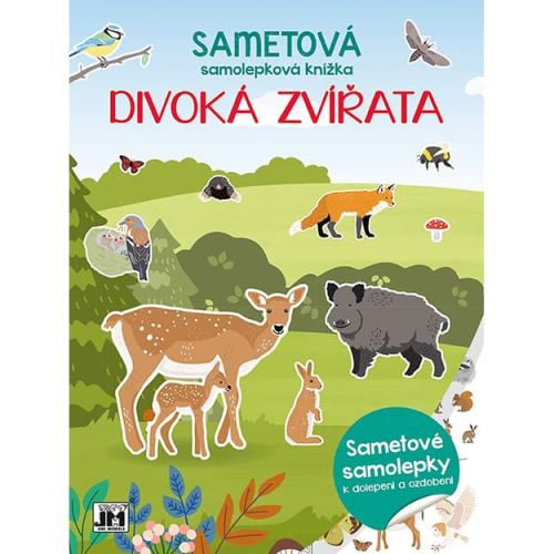 Sametová samolepková knížka - Divoká zvířata   3227-2