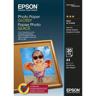 Fotopapír Epson Photo Paper, C13S042538, lesklý, bílý, A4, 200 g/m2, 20 ks, inkoustový