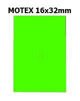 Etikety cenové 16x23mm/54kot (870et) Motex zelené signální obdélníkové