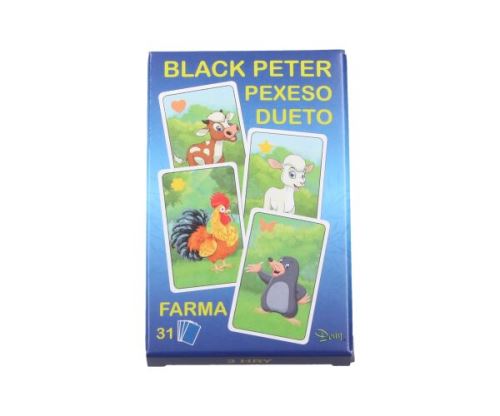 Karty ČERNÝ PETR - Farma   W209089