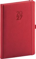 Diář týdenní - Diamante 2027 - červený - 15 x 21 cm   PGD-TA5DI-7072