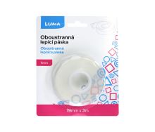 Lepící páska oboustranná montážní gelová 19mmx3m transparentní LUMA