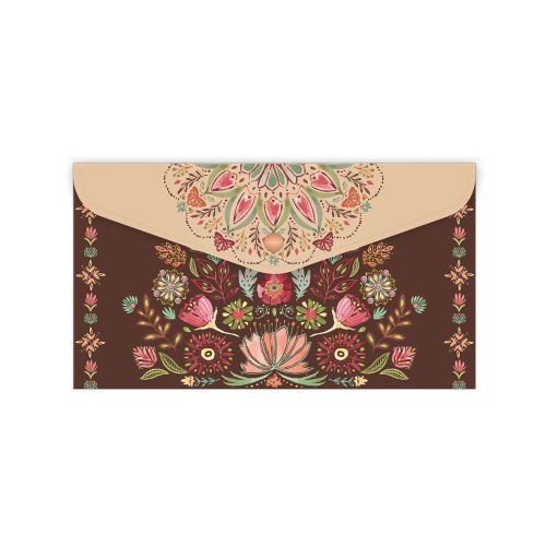 Plastová obálka s drukem DL Floral scape 1641-0389