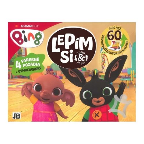 Samolepková kniha Lepím si znovu - Bing        3443-6