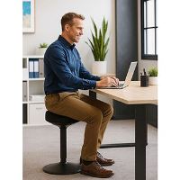 Kancelářská ergonomická stolička Powerton ERGO BALANC - černá (5)