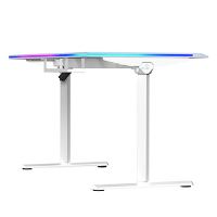 Herní stůl ULTRADESK QUEST, 140x70cm, 72-120cm, bílá-šedá (14)