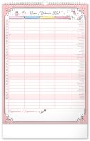 Kalendář nástěnný - Rodinný plánovací Hello Kitty XL 2027 - 33 x 46 cm   PGN-36975-L (2)