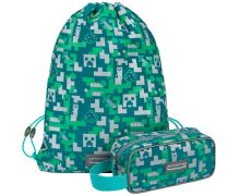 Set MINECRAFT 2 Silver Creeper: penál, sáček   A-33224 (11)
