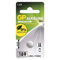 Baterie alkalická, AG10, LR54, LR1130, V10GA, 1.5V, GP, blistr, 1-pack
