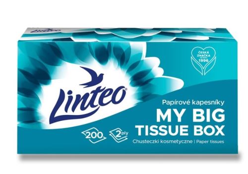 Linteo - papírové kapesníčky - 2vrstvé, 200 ks (1)