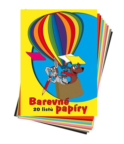 Barevné papíry A4 (20 listů)