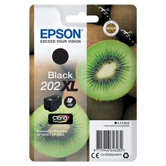 Originální ink Epson - C13T02G14010, 202 XL, black, 1x13.8ml