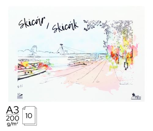 Skicák Bratislava - A3/10 listů   S31