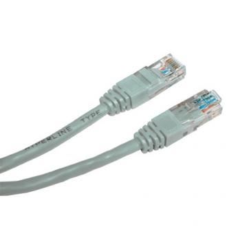 Síťový LAN kabel UTP crossover patchcord, Cat.5e, RJ45 samec - RJ45 samec, 15 m, nestíněný
